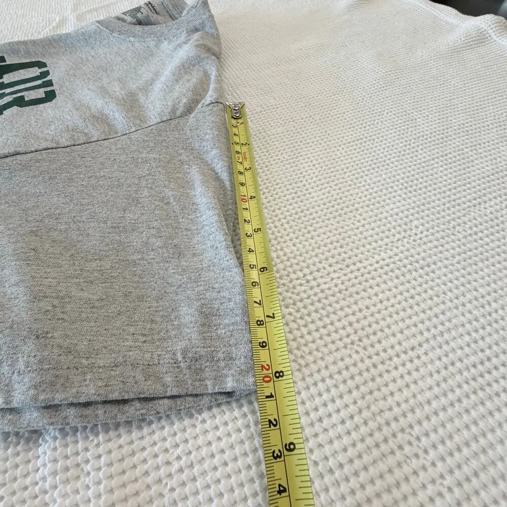 Champion Baylor University gray and green collegiate  graphic tee  LG - Picture 7 of 7